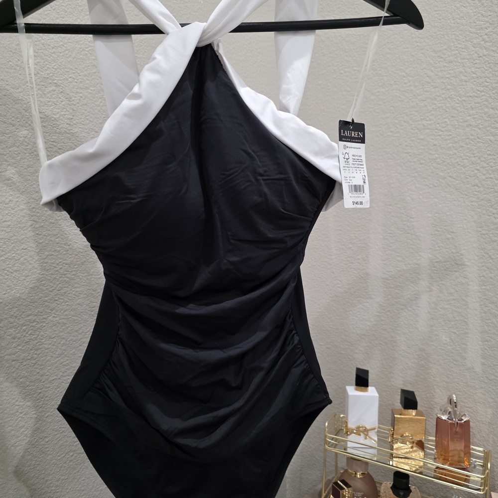 Lauren Ralph Lauren Black and White Swimsuit